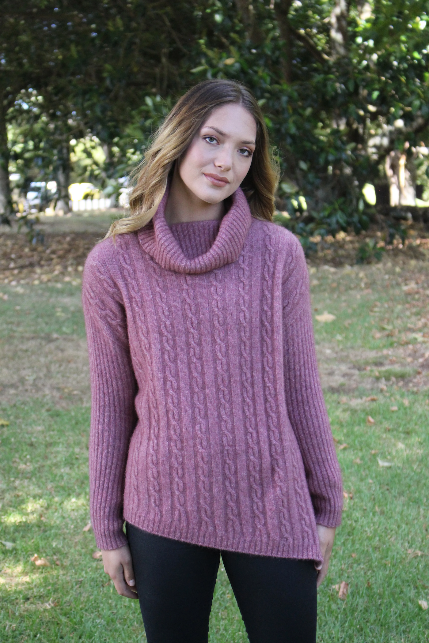 Lothlorian Possum Merino Dimension Jumper - Pink