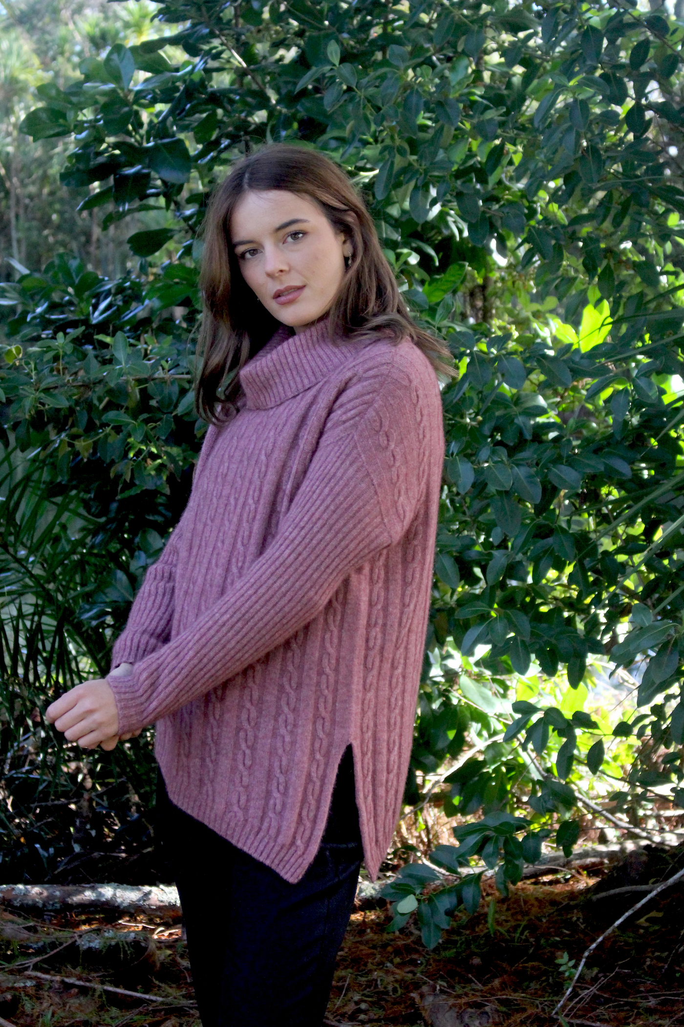 Lothlorian Possum Merino Dimension Jumper - Pink