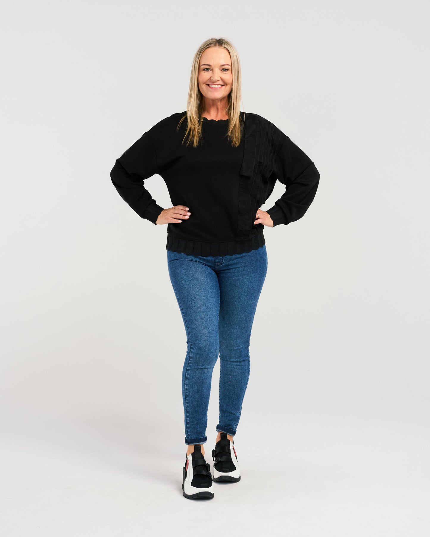 Zafina Morgan Sweat - Black