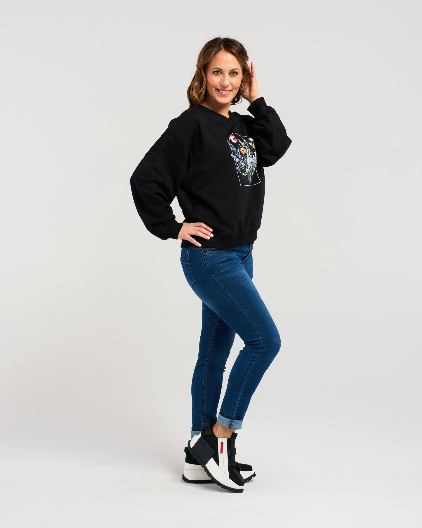 Zafina Livia Sweat - Black