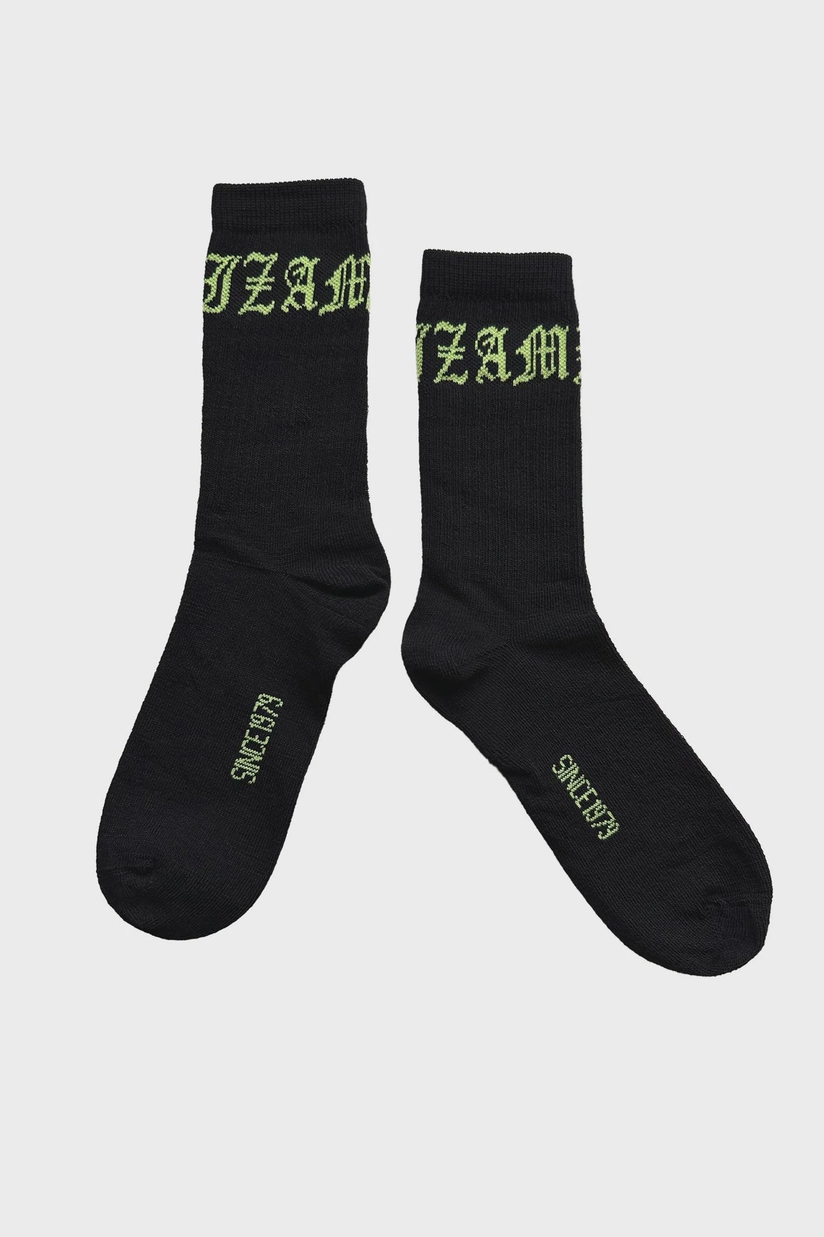 Zambesi Gothix Sox - Lemongrass on Black