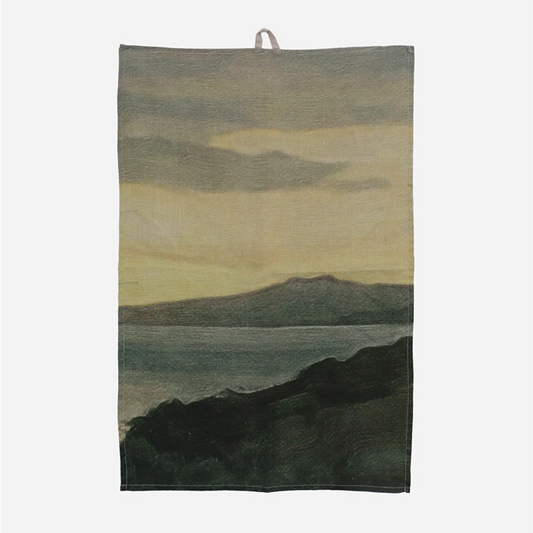 CC Interiors Island At Dusk 100% Linen Tea Towel