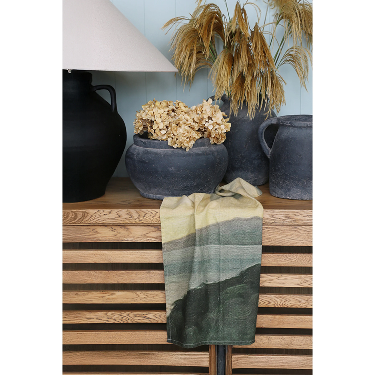 CC Interiors Island At Dusk 100% Linen Tea Towel