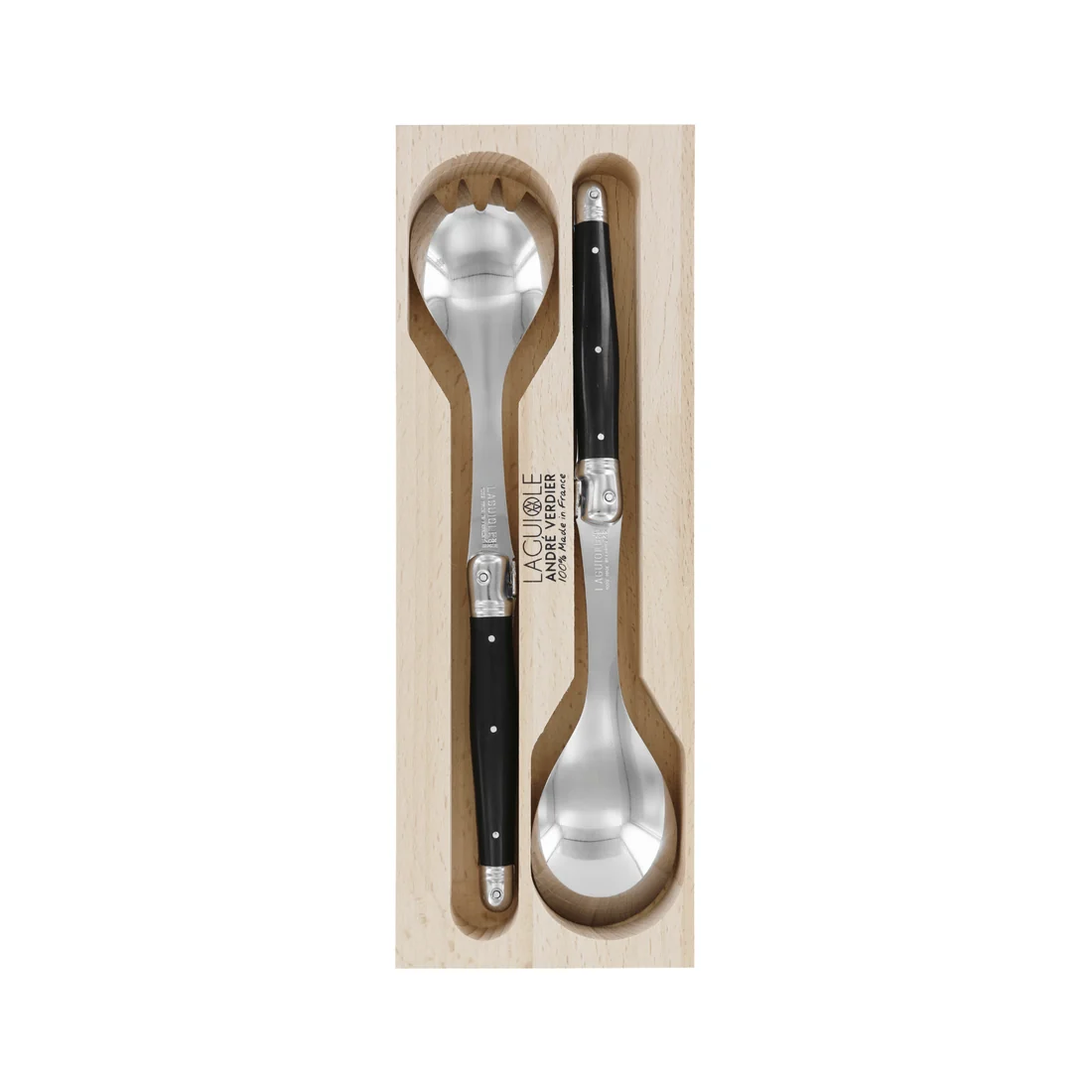 Laguiole Salad Set - Black