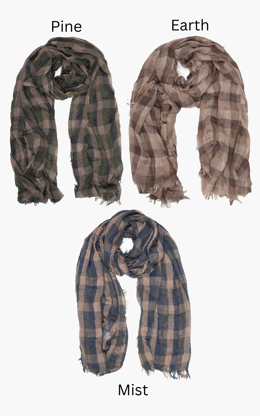 Antler Jackson Check Scarf