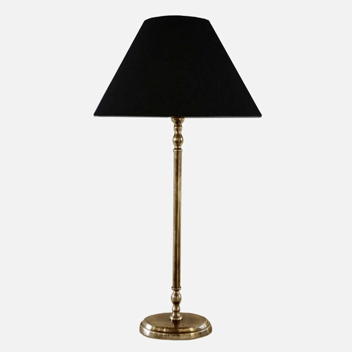 CC Interiors Lyon Oval Tall Lamp Base - Antique Brass Finish