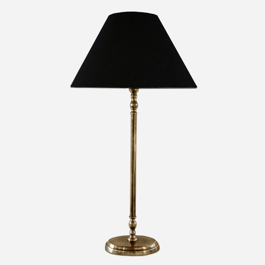 CC Interiors Lyon Oval Tall Lamp Base - Antique Brass Finish