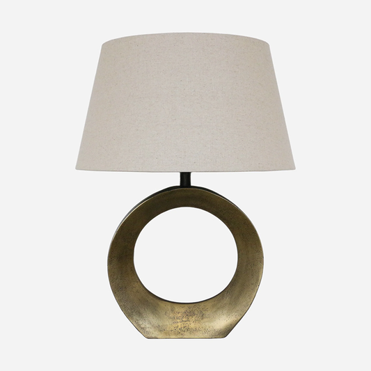 CC Interiors Brass and Bronze Halo Lamp Base