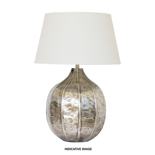 CC Interiors Tulip Pod Silver Lamp Base & Shade