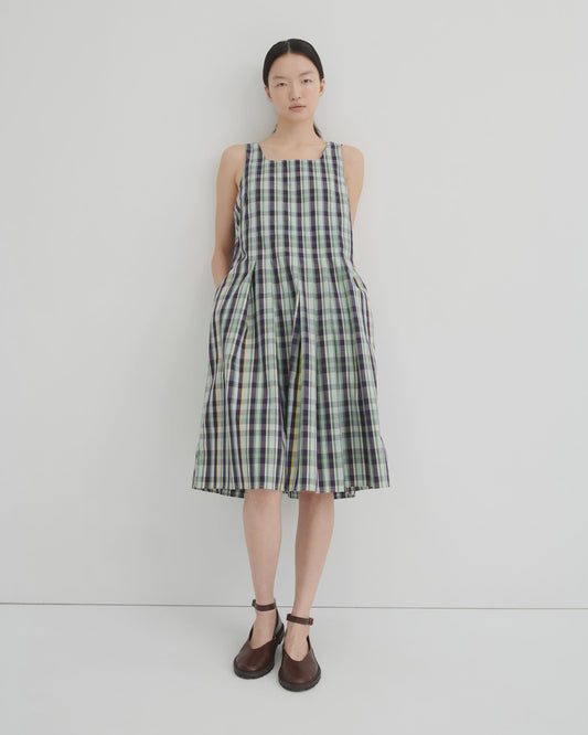 Kowtow Author Dress - Violet Check