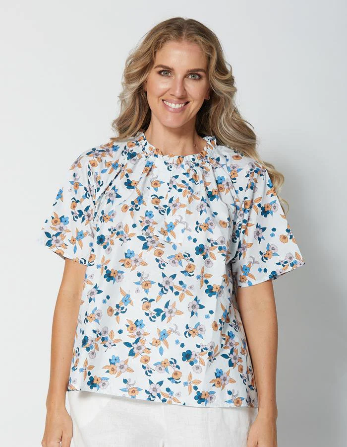 Stella + Gemma Pisa Shirt - Birdcage Blue – Flying With Birds