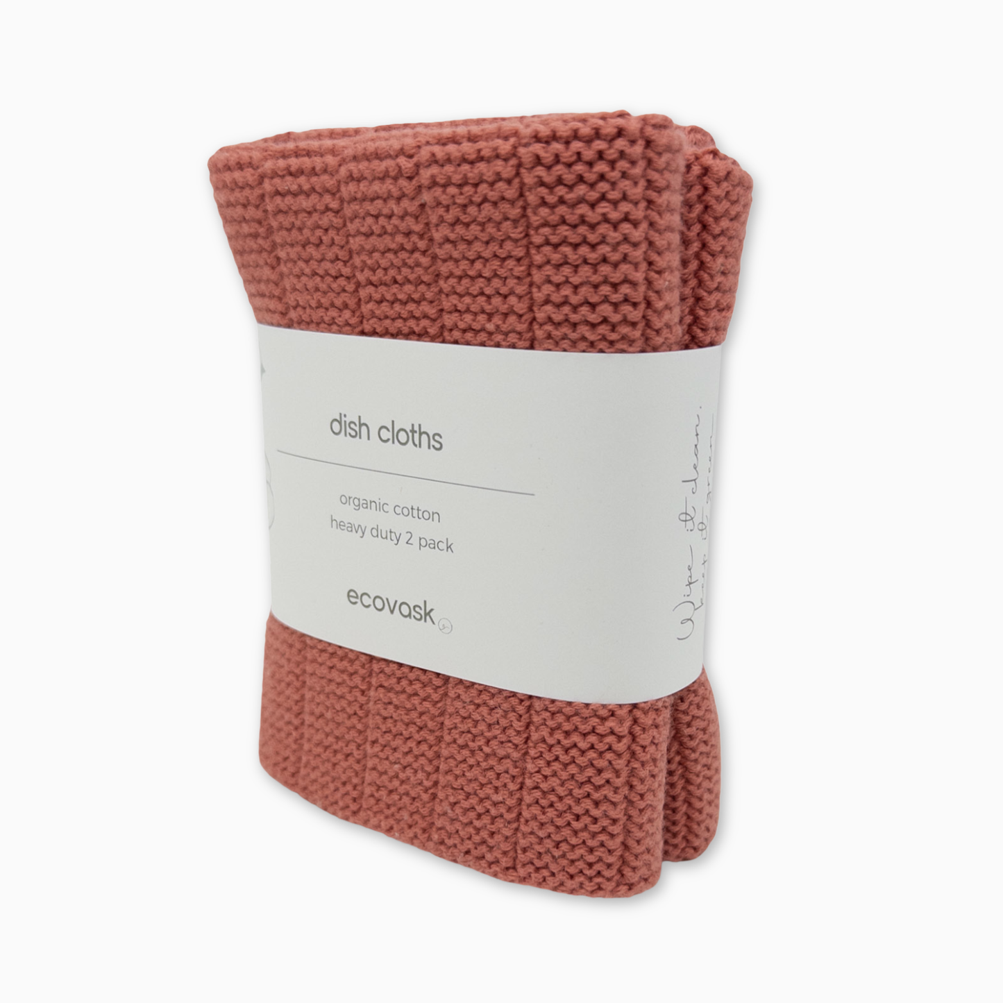 Ecovask Dishcloth HD 2pk - Coral