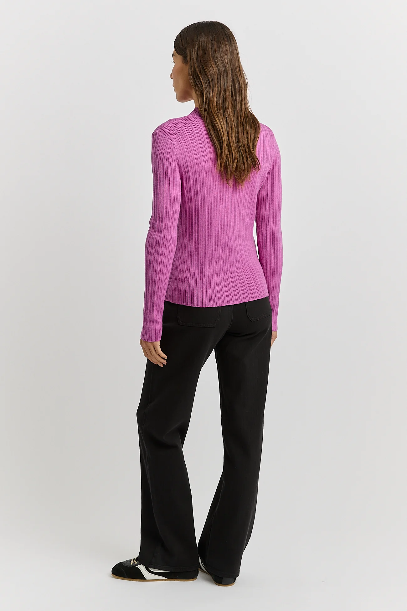 Toorallie Variegated Rib Cardigan - Ultraviolet