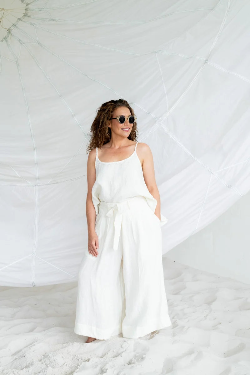 Meg By Design Bells Cami Linen - Warm White