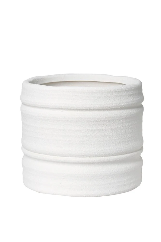 Flower Systems Bharat Cover Pot - Large White