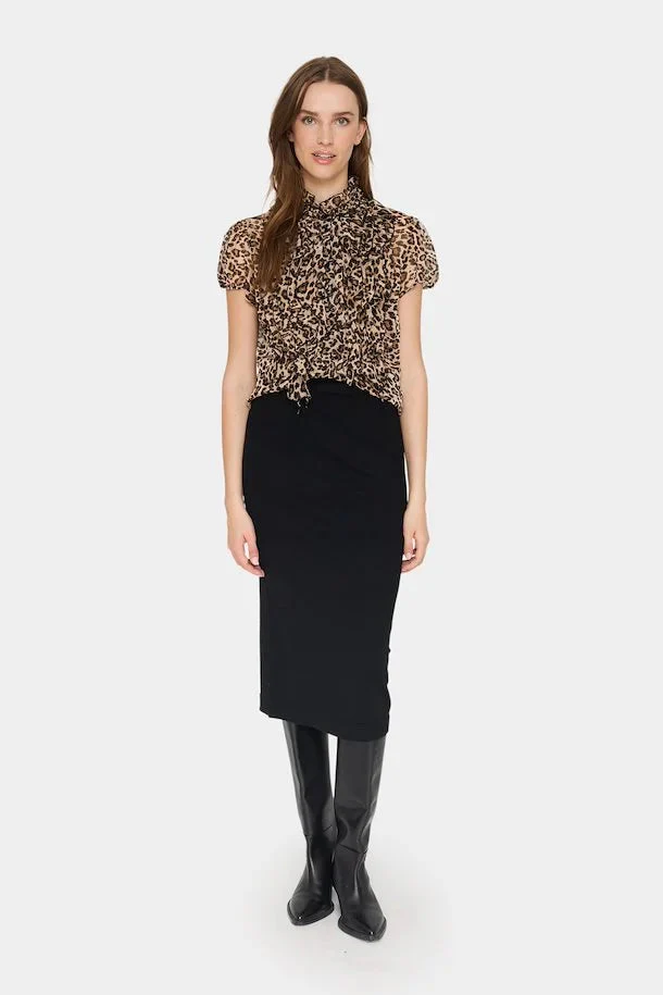 Saint Tropez Lilja SS Shirt - Leopard