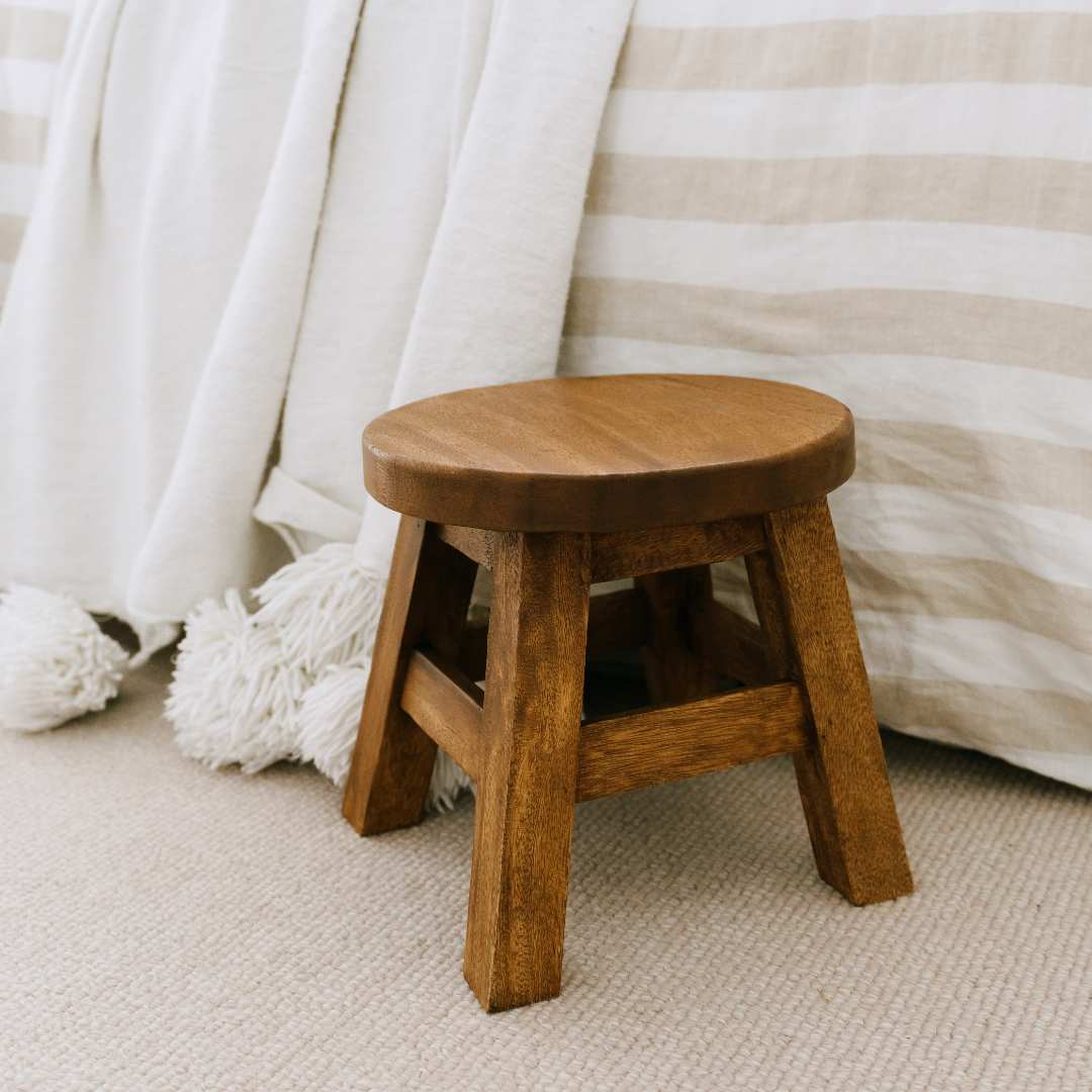 Barron Wooden Stool - Small Round
