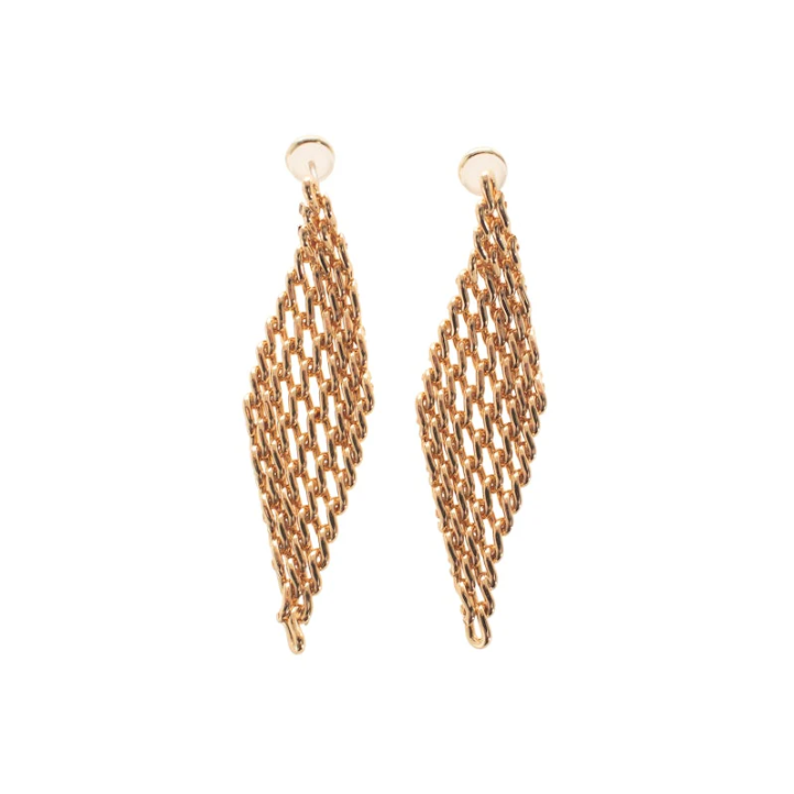 Queen Of The Foxes Earrings - Mesh Diamond