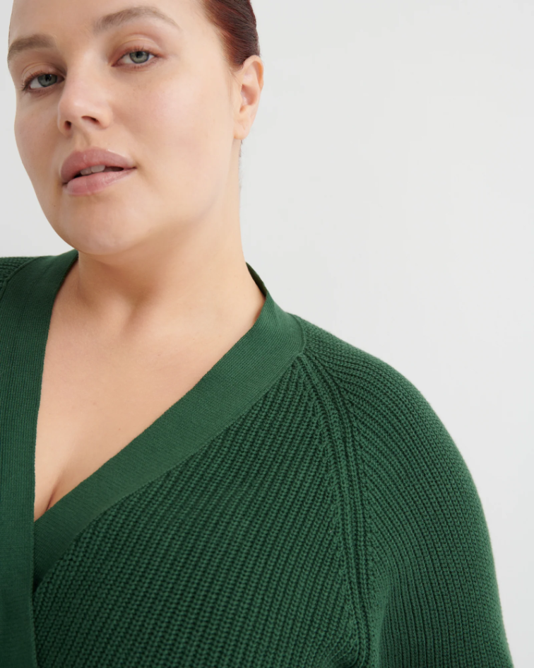 Kowtow Composure Cardigan - Forest