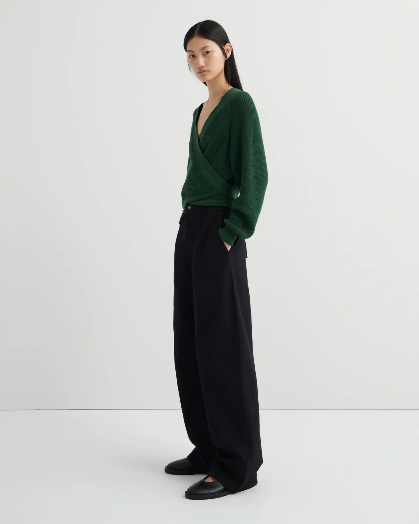 Kowtow Composure Cardigan - Forest