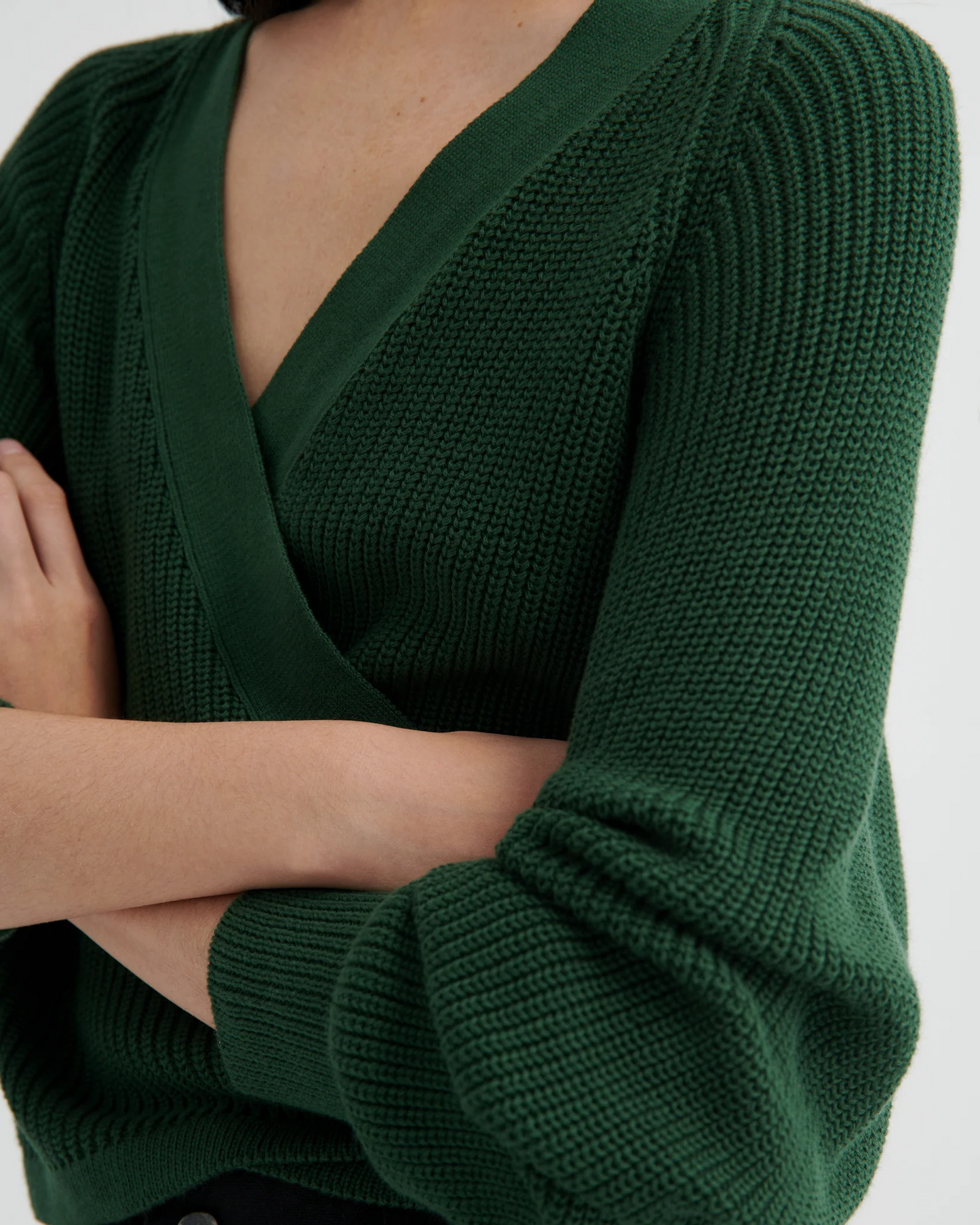 Kowtow Composure Cardigan - Forest