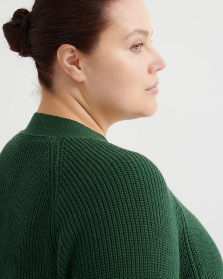 Kowtow Composure Cardigan - Forest