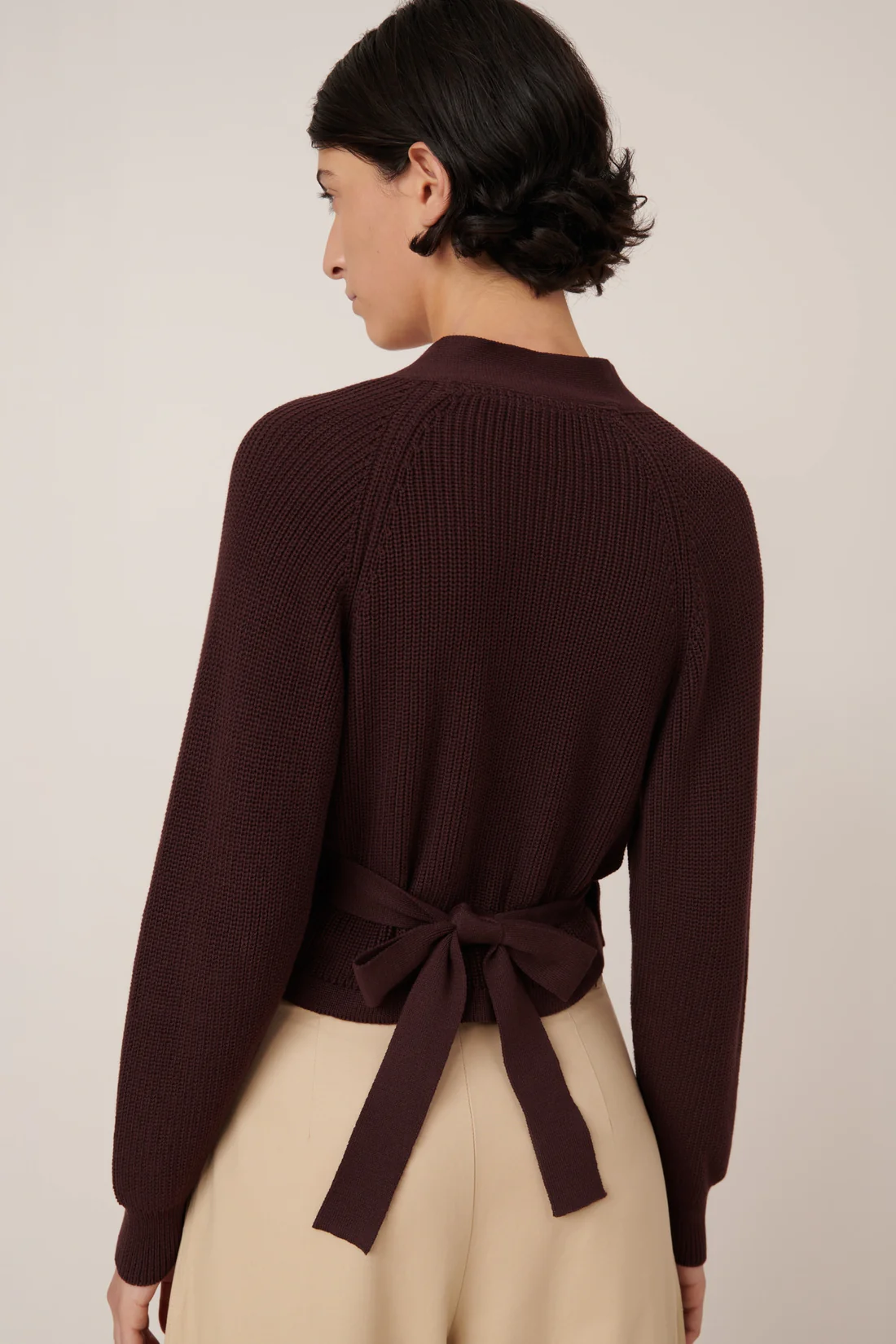 Kowtow Composure Cardigan - Mahogany