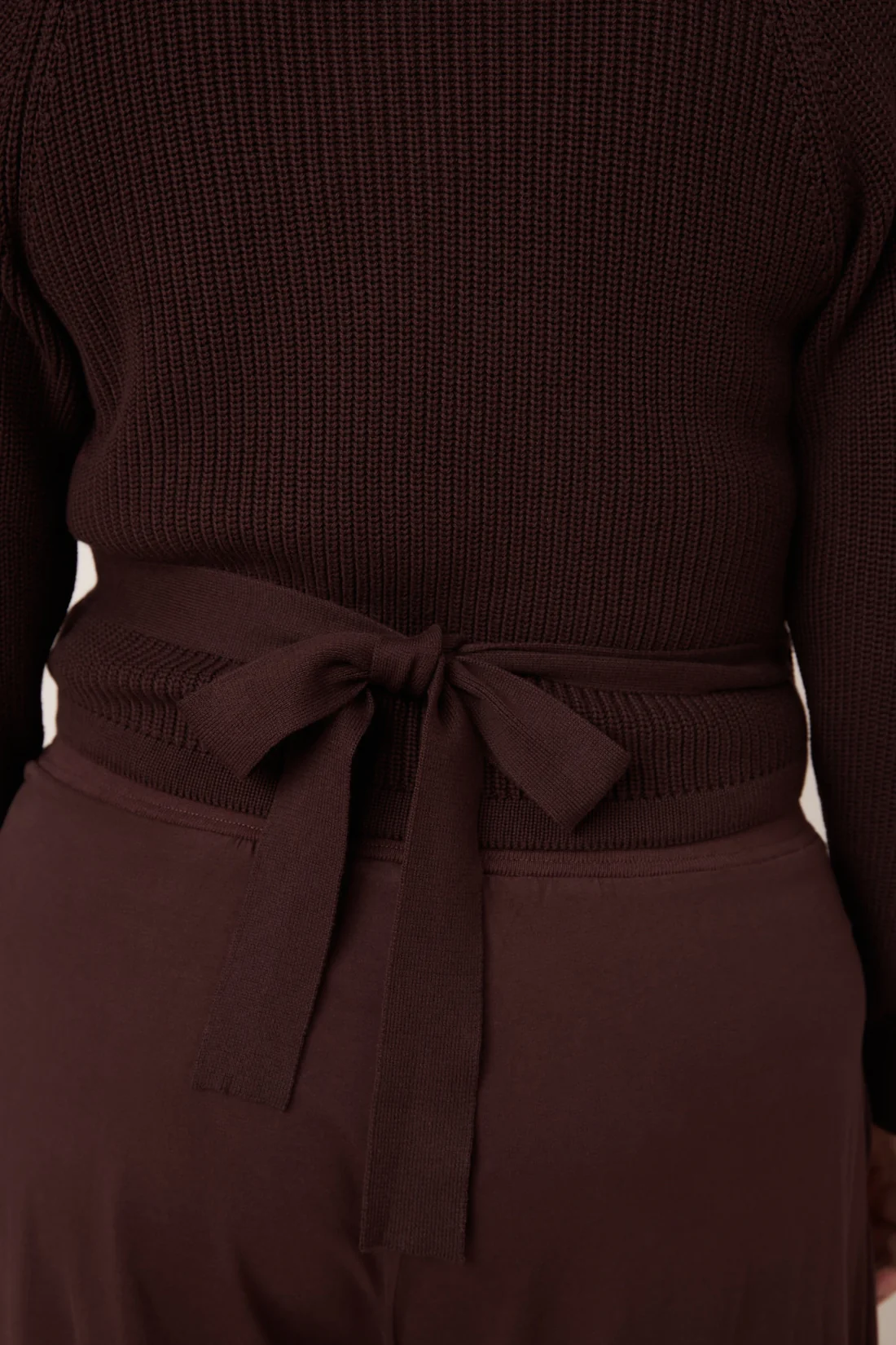 Kowtow Composure Cardigan - Mahogany