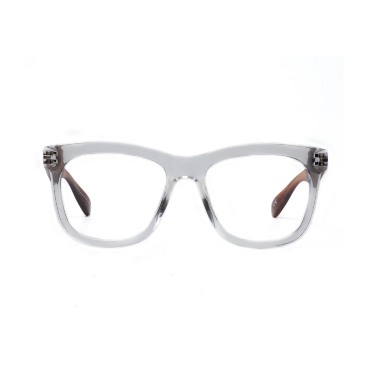 Daily Eyewear 11AM Reading Glasses - Crystal with Brown
