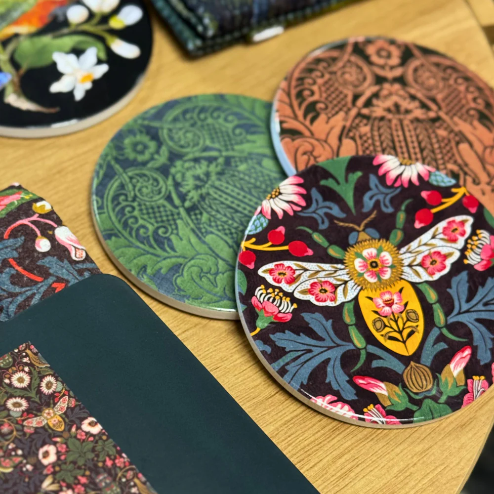 Tikitibu Coaster Damask - Bee