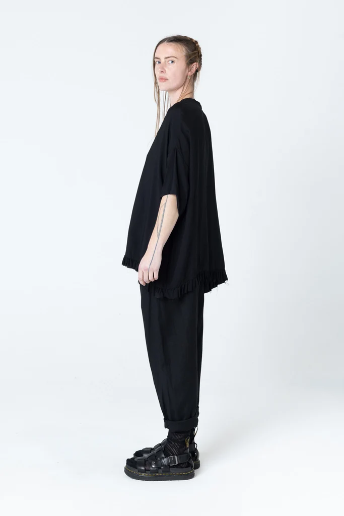 Company Of Strangers Dance Tee - Black Seersucker