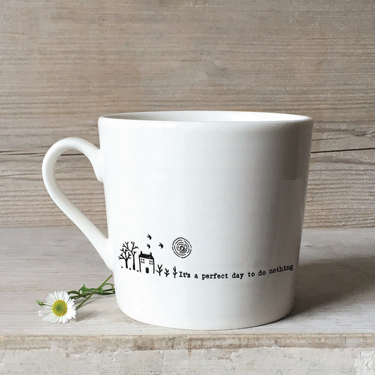 East of India Porcelain Mug - Perfect Day