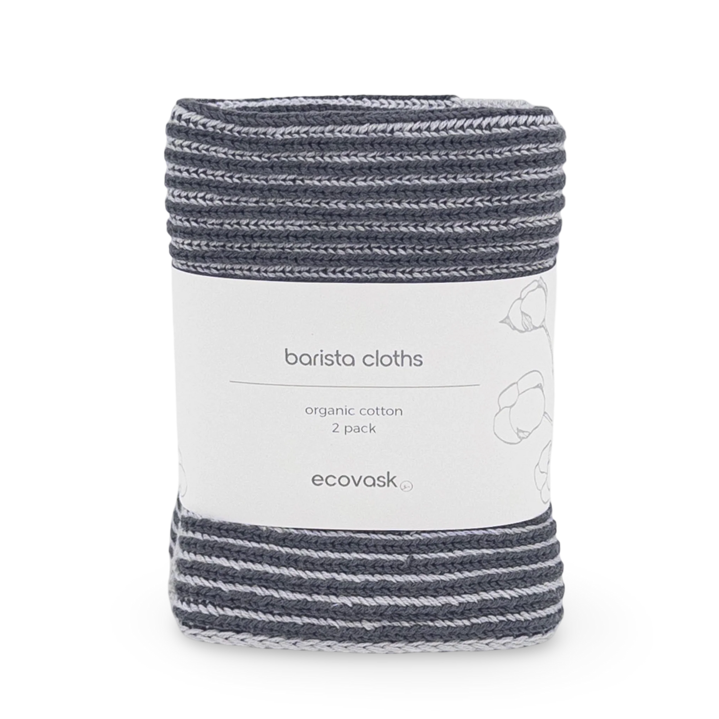 Ecovask Barista Cloth 2pk- Graphite