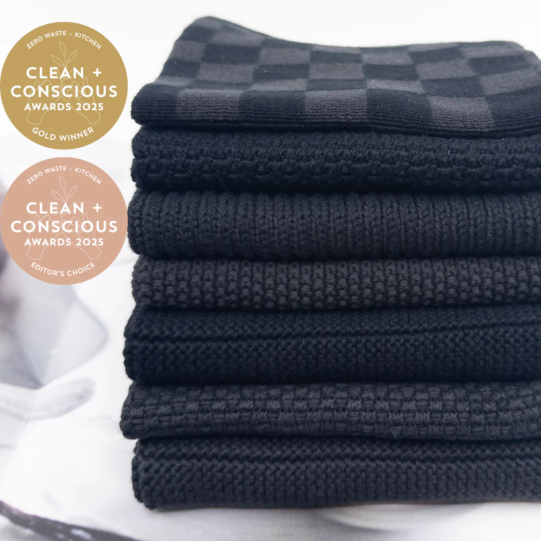 Ecovask Dishcloth Daily Use 7pc pack - Onyx