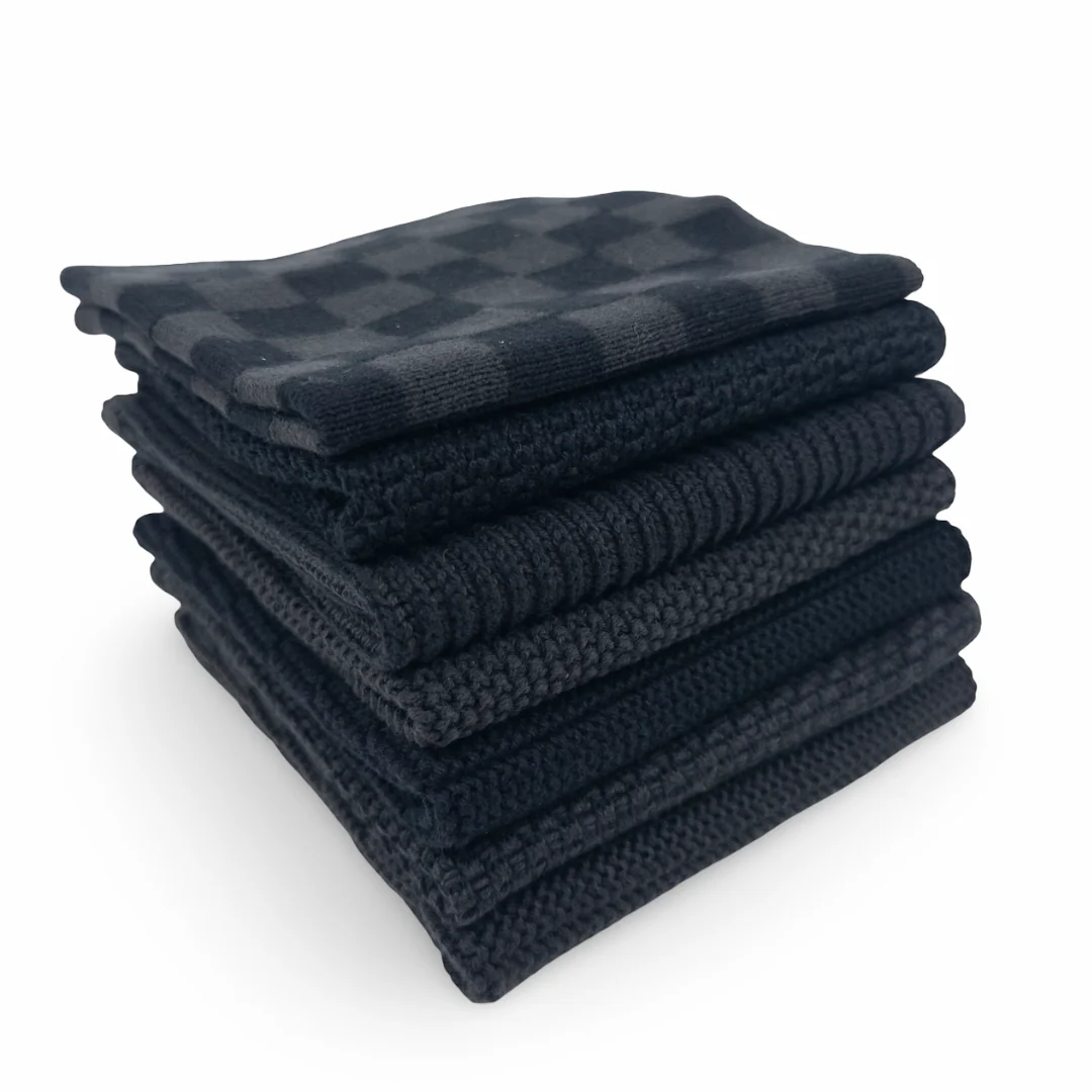 Ecovask Dishcloth Daily Use 7pc pack - Onyx