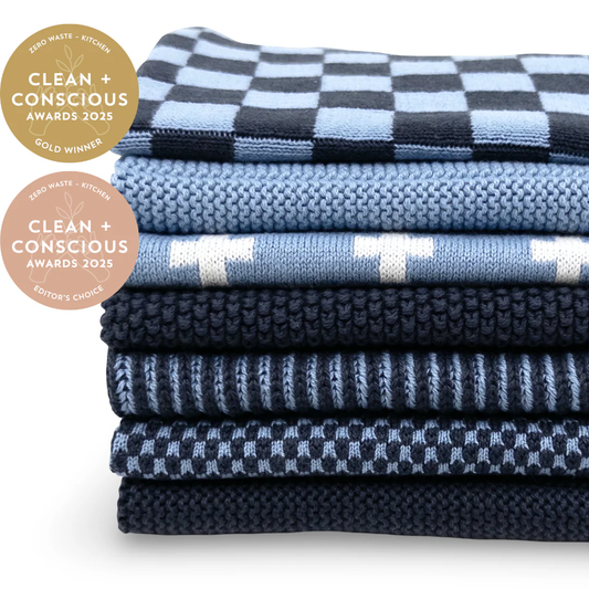 Ecovask Dishcloth Daily Use 7pc Pack - Skye