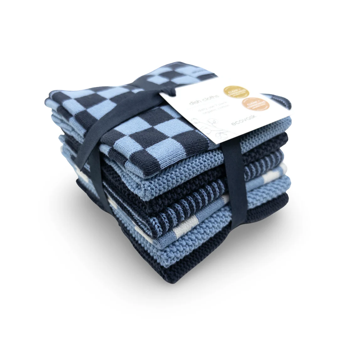 Ecovask Dishcloth Daily Use 7pc Pack - Skye