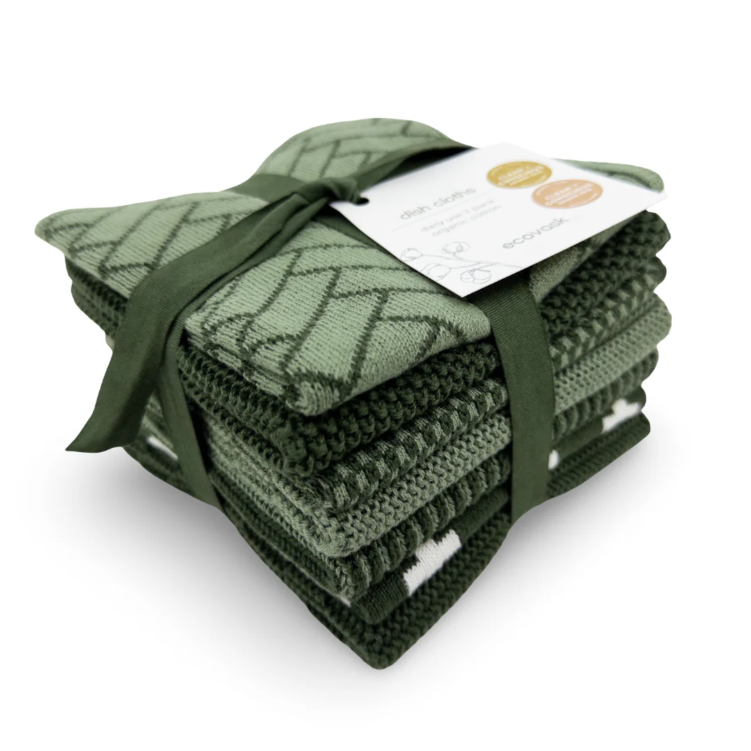 Ecovask Dishcloth Daily Use 7pc Pack - Eden