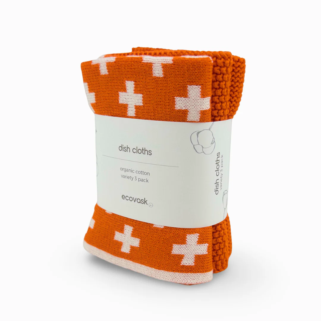 Ecovask Dishcloth Variety 3pk - Mandarin+