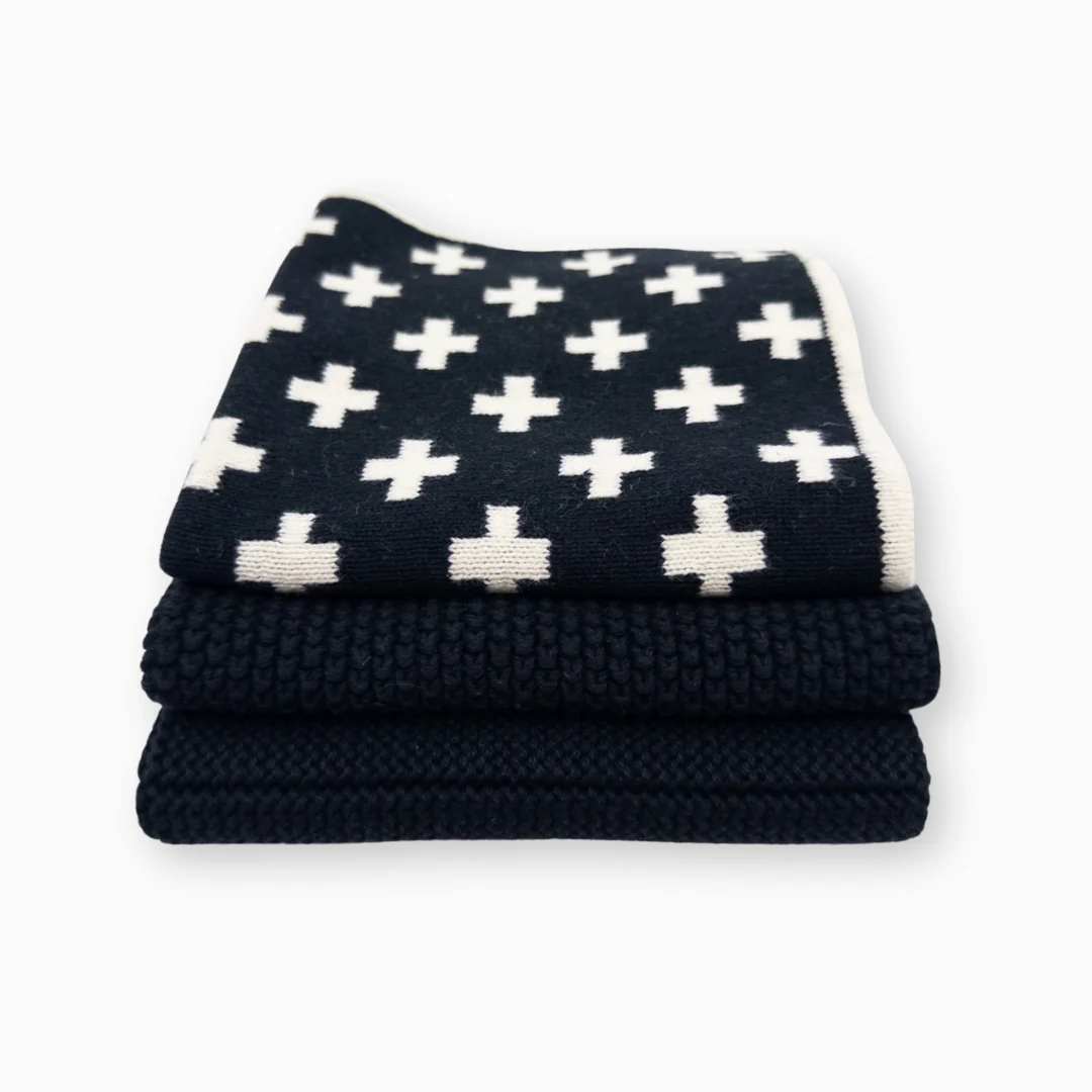 Ecovask Dishcloth Variety 3pk - Monochrome+