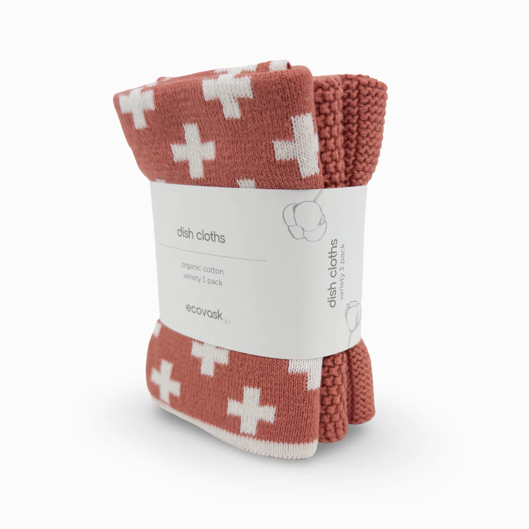 Ecovask Dishcloth Variety 3pk - Coral+