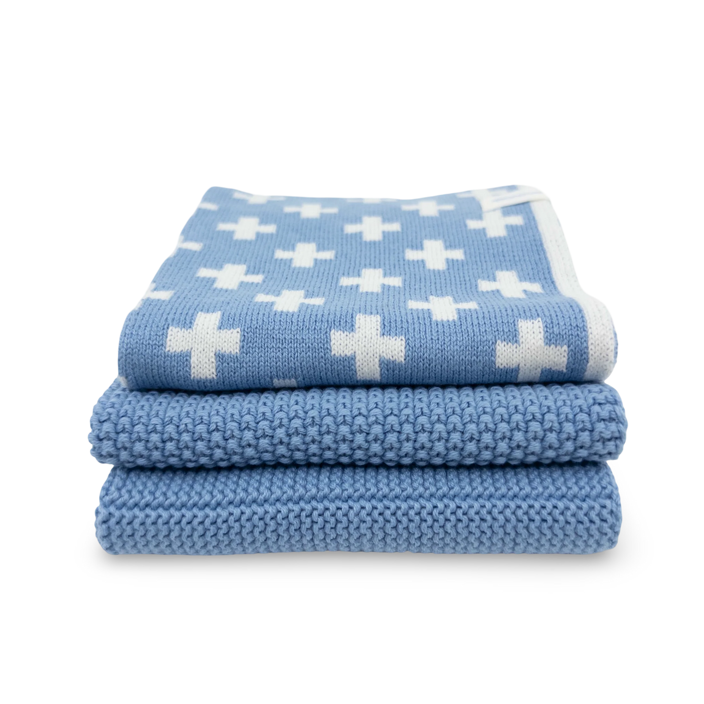 Ecovask Dishcloth Variety 3pk - Cornflower+