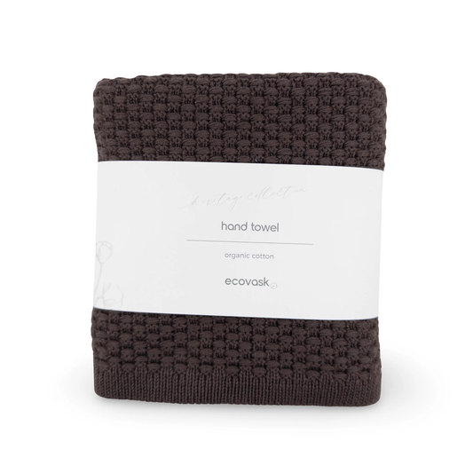 Ecovask Heritage Hand Towel - Chocolate