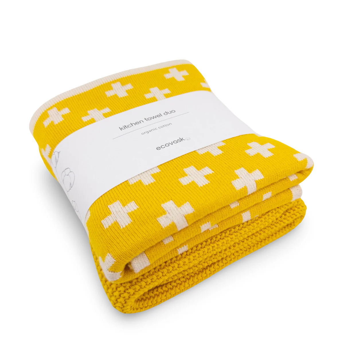 Ecovask Kitchen Towel Duo - Daffodil+