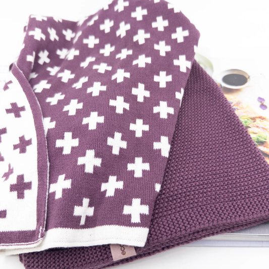 Ecovask Kitchen Towel Duo - Grape+