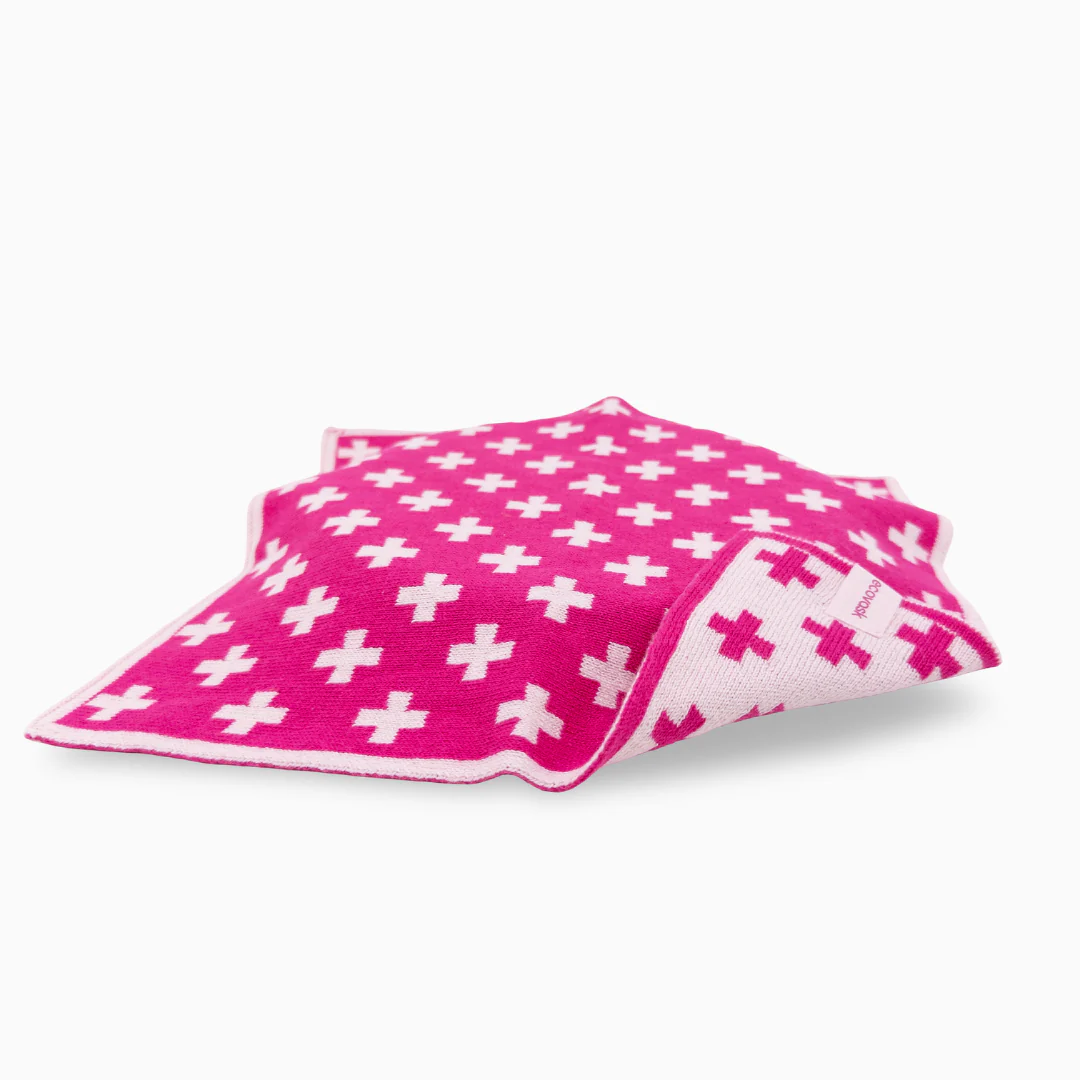 Ecovask Multi Cloth 2pk - Raspberry+