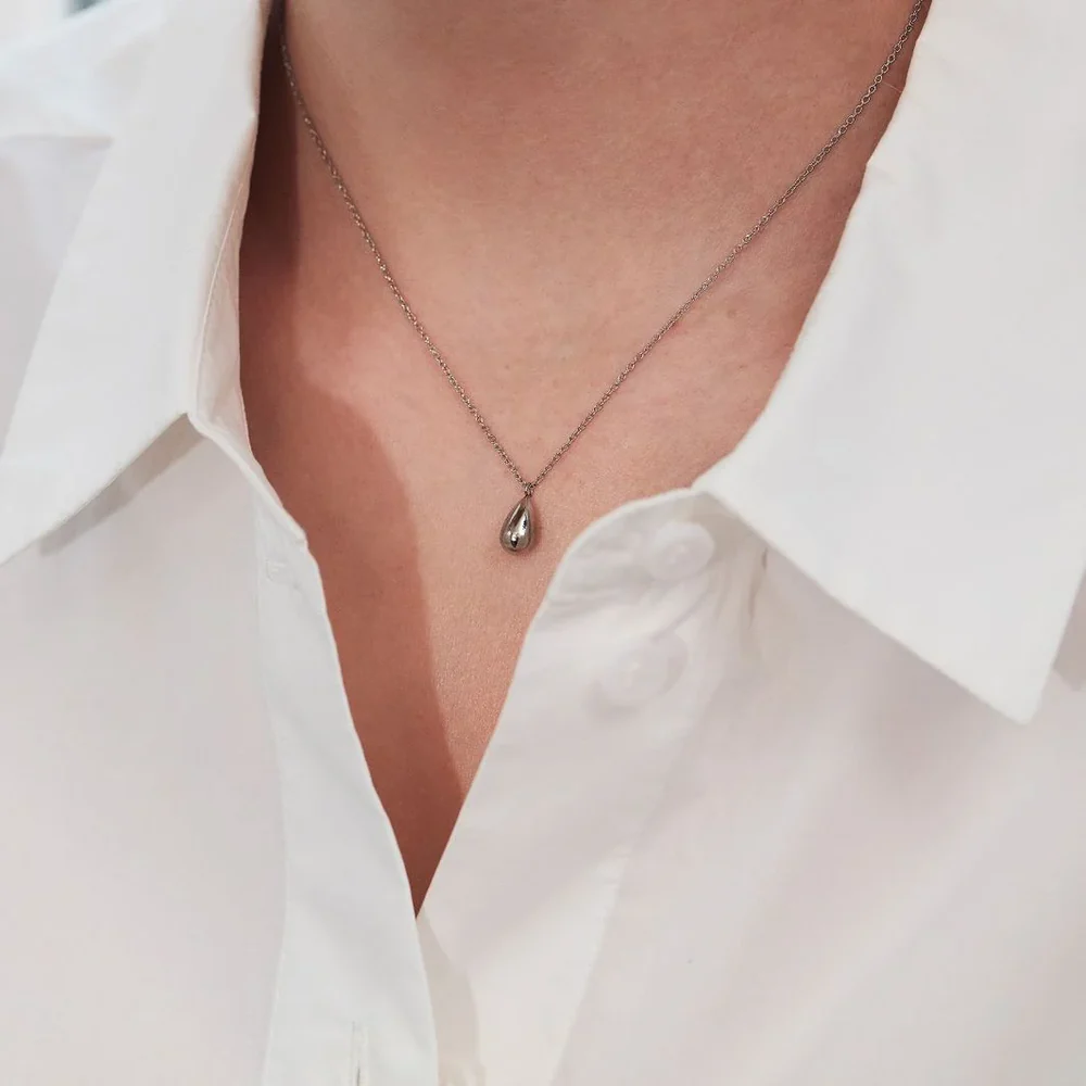 Edblad Drop Mini Necklace Steel