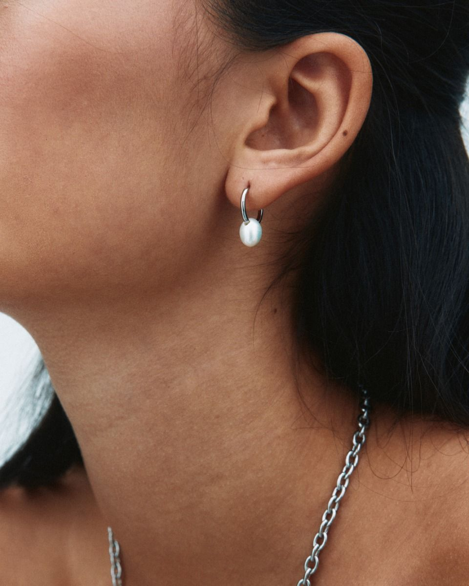 Edblad Breeze Hoops S - Silver