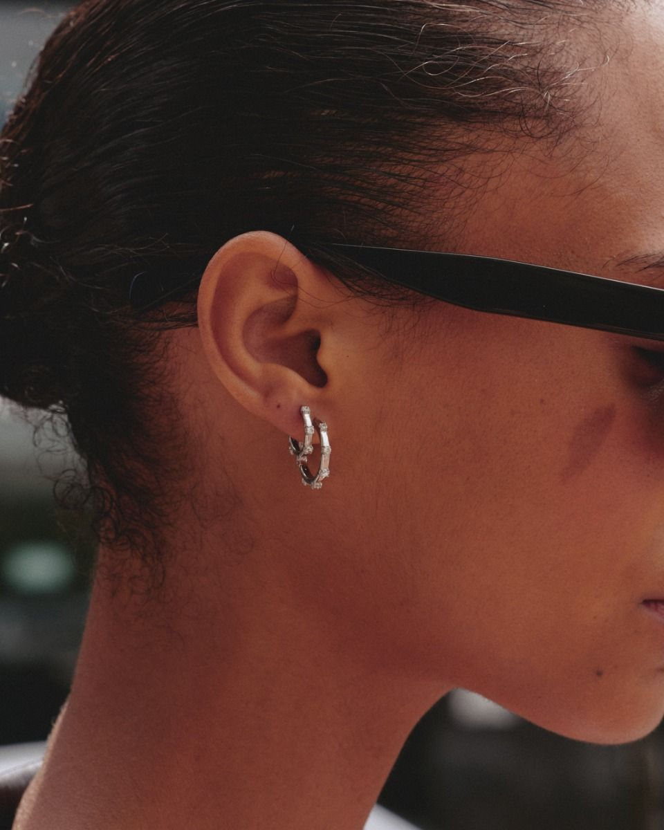 Edblad Celeste Hoops L - Silver