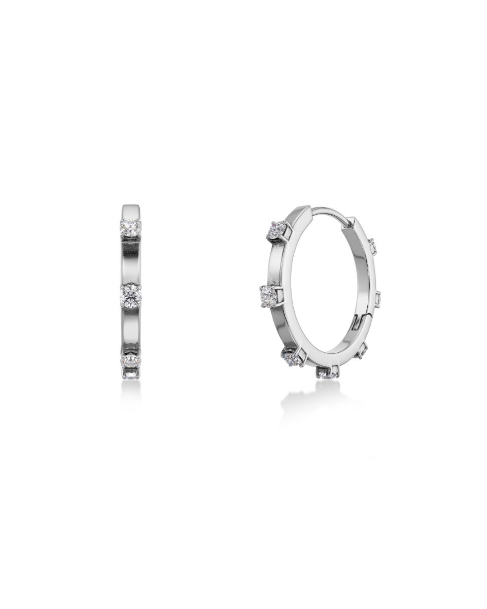 Edblad Celeste Hoops L - Silver